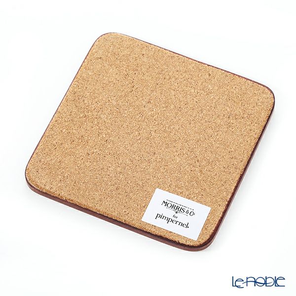 ピンパーネル ウィリアムモリス いちご泥棒 コースターセット レッド 6枚