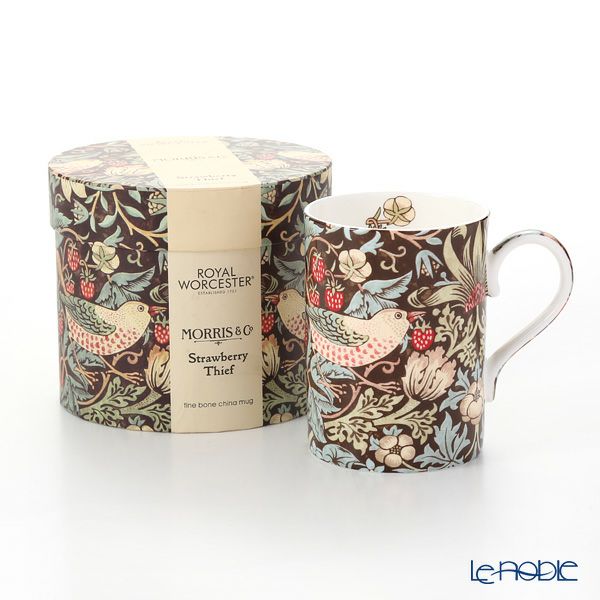 ロイヤル・ウースター ウィリアムモリス いちご泥棒 マグカップ 350ml チョコレート