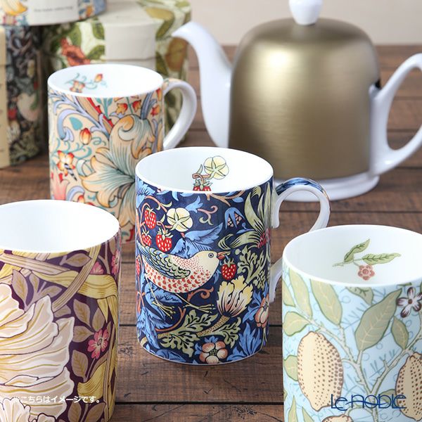 ロイヤル・ウースター ウィリアムモリス いちご泥棒 マグカップ 350ml チョコレート