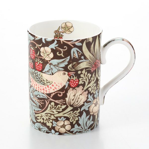 ロイヤル・ウースター ウィリアムモリス いちご泥棒 マグカップ 350ml チョコレート