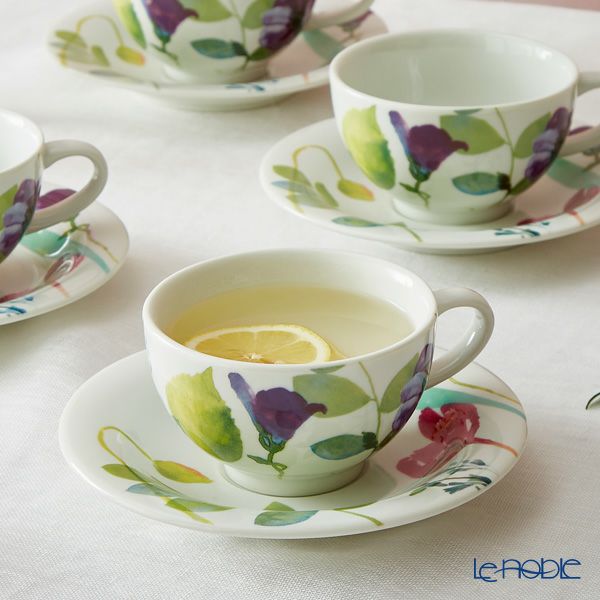 ポートメリオン ウォーターガーデン ブレックファーストカップ＆ソーサー 300ml