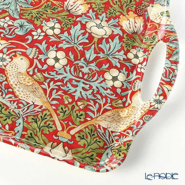 ピンパーネル ウィリアムモリス いちご泥棒（レッド） ラージ トレイ 48×29.5cm