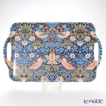 ピンパーネル ウィリアムモリス いちご泥棒（ブルー） ラージ トレイ