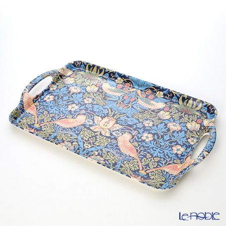 ピンパーネル ウィリアムモリス いちご泥棒（ブルー） ラージ トレイ