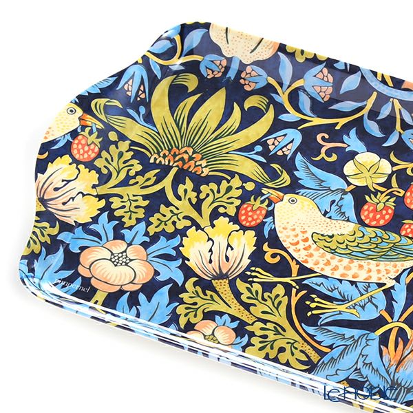 ピンパーネル ウィリアムモリス いちご泥棒 サンドイッチ トレイ ブルー