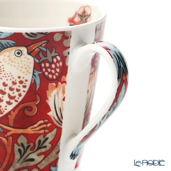 ピンパーネル ウィリアムモリス いちご泥棒 レッド マグカップ 180ml ペア ＆ メラミン製トレイ 21×14cm セット