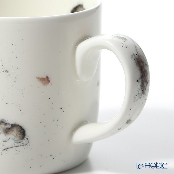 ロイヤル・ウースター レンデル マグ 310ml Cat and Mouse ネコ
