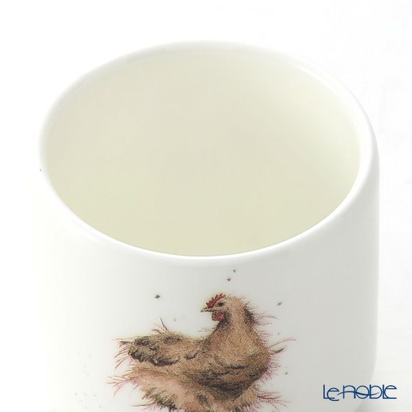 ロイヤル・ウースター レンデル エッグカップ Curious Hen ニワトリ ペア