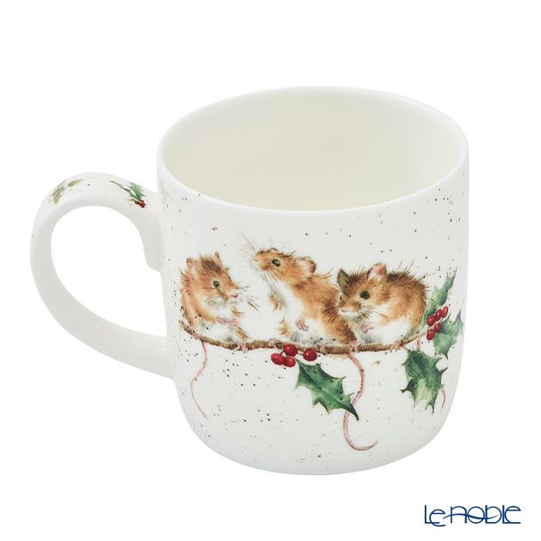 ロイヤル・ウースター レンデル マグカップ 310ml Winter mice ネズミ