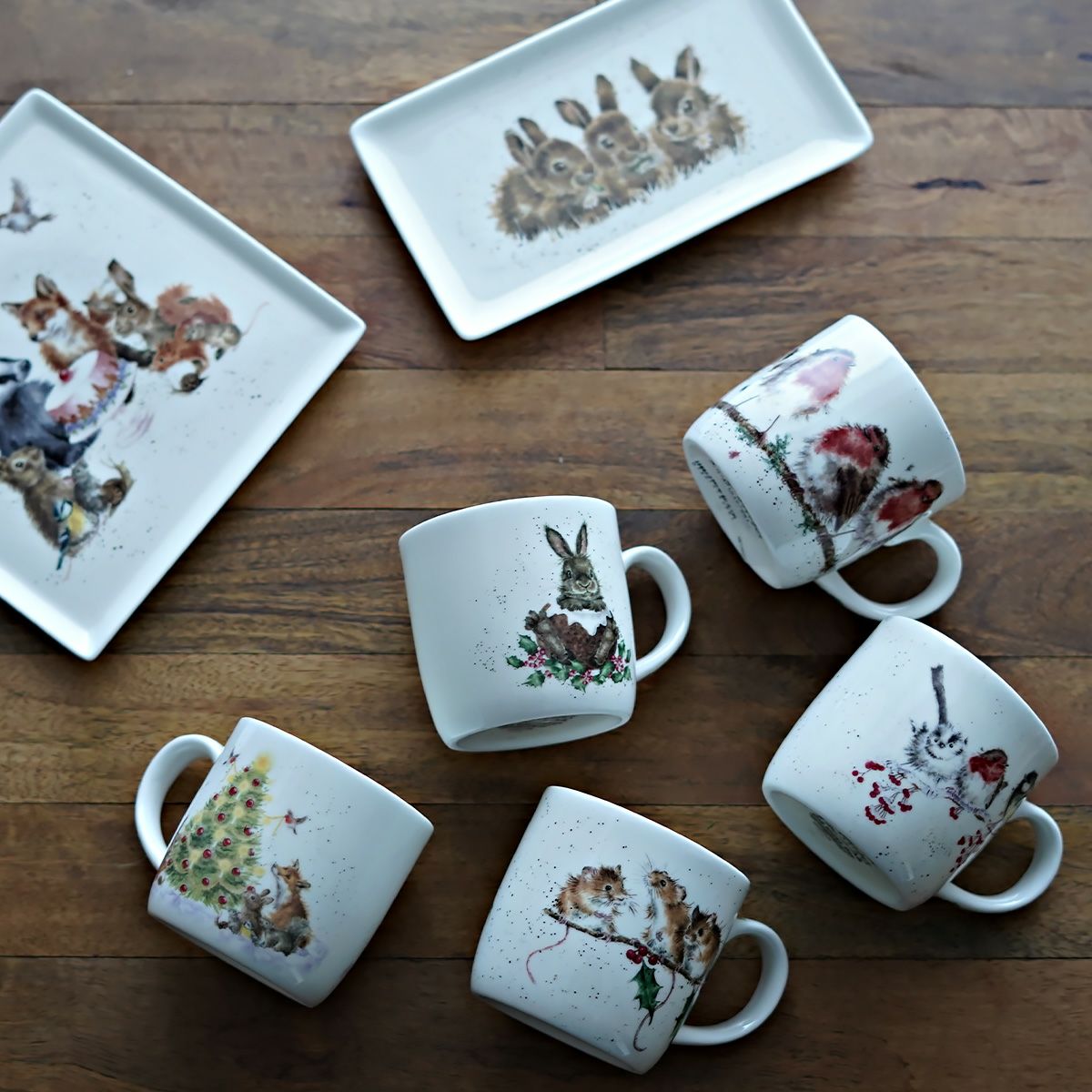 ロイヤル・ウースター レンデル マグカップ 310ml Winter mice ネズミ