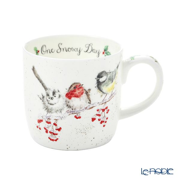 ロイヤル・ウースター レンデル クリスマスコレクション マグカップ 310ml One Snowy Day Birds