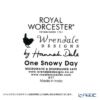 ロイヤル・ウースター レンデル クリスマスコレクション マグカップ 310ml One Snowy Day Birds