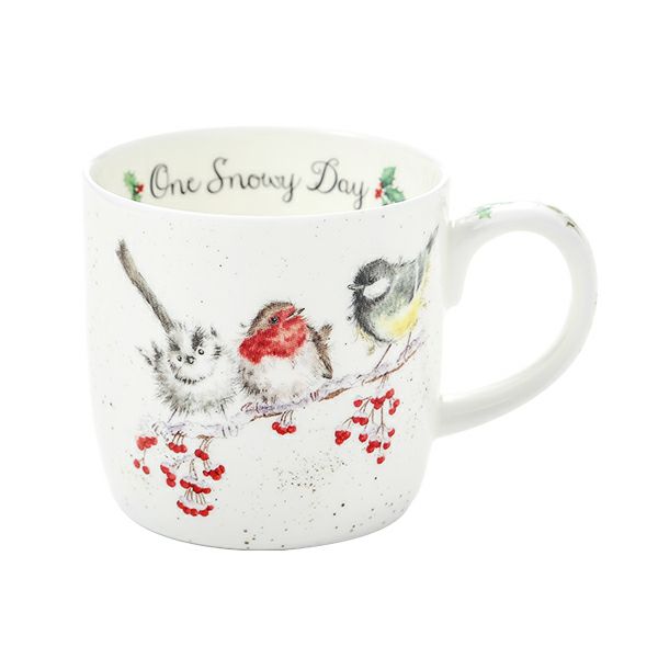ロイヤル・ウースター レンデル クリスマスコレクション マグカップ 310ml One Snowy Day Birds