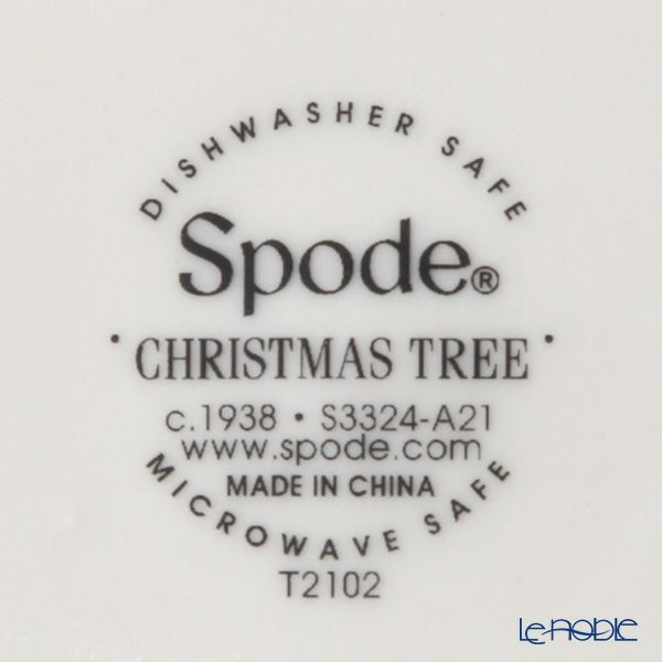 スポード クリスマスツリー マグカップ コースター／蓋付