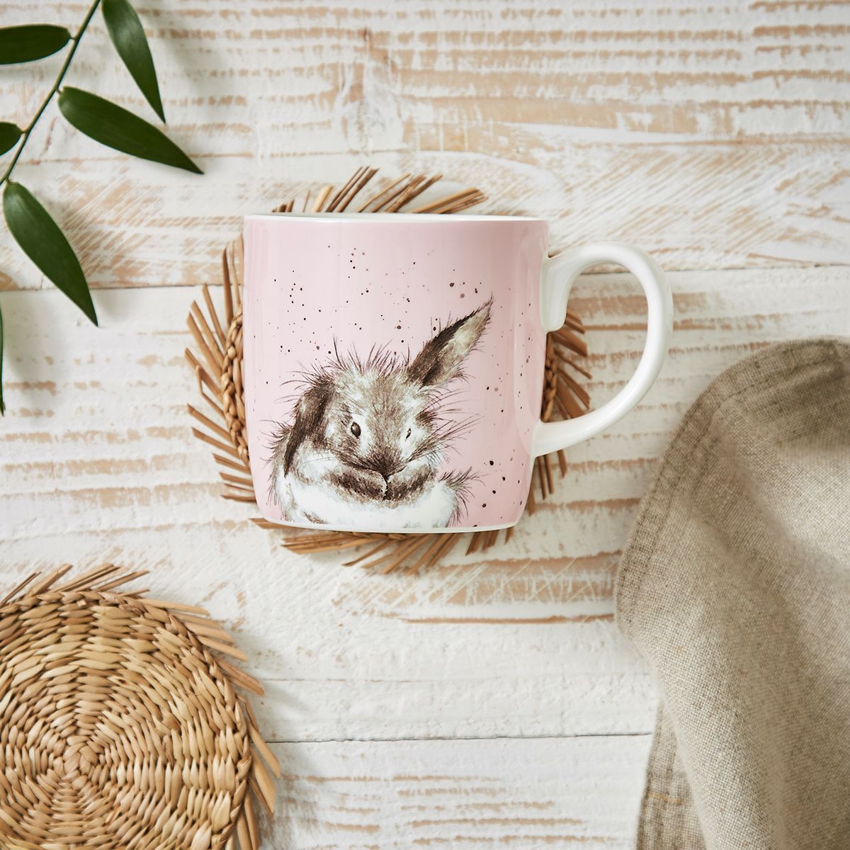 ロイヤル・ウースター レンデル ラージマグ／マグカップ 400ml Bathtime ウサギ