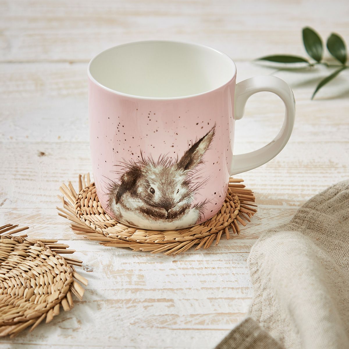 ロイヤル・ウースター レンデル ラージマグ／マグカップ 400ml Bathtime ウサギ