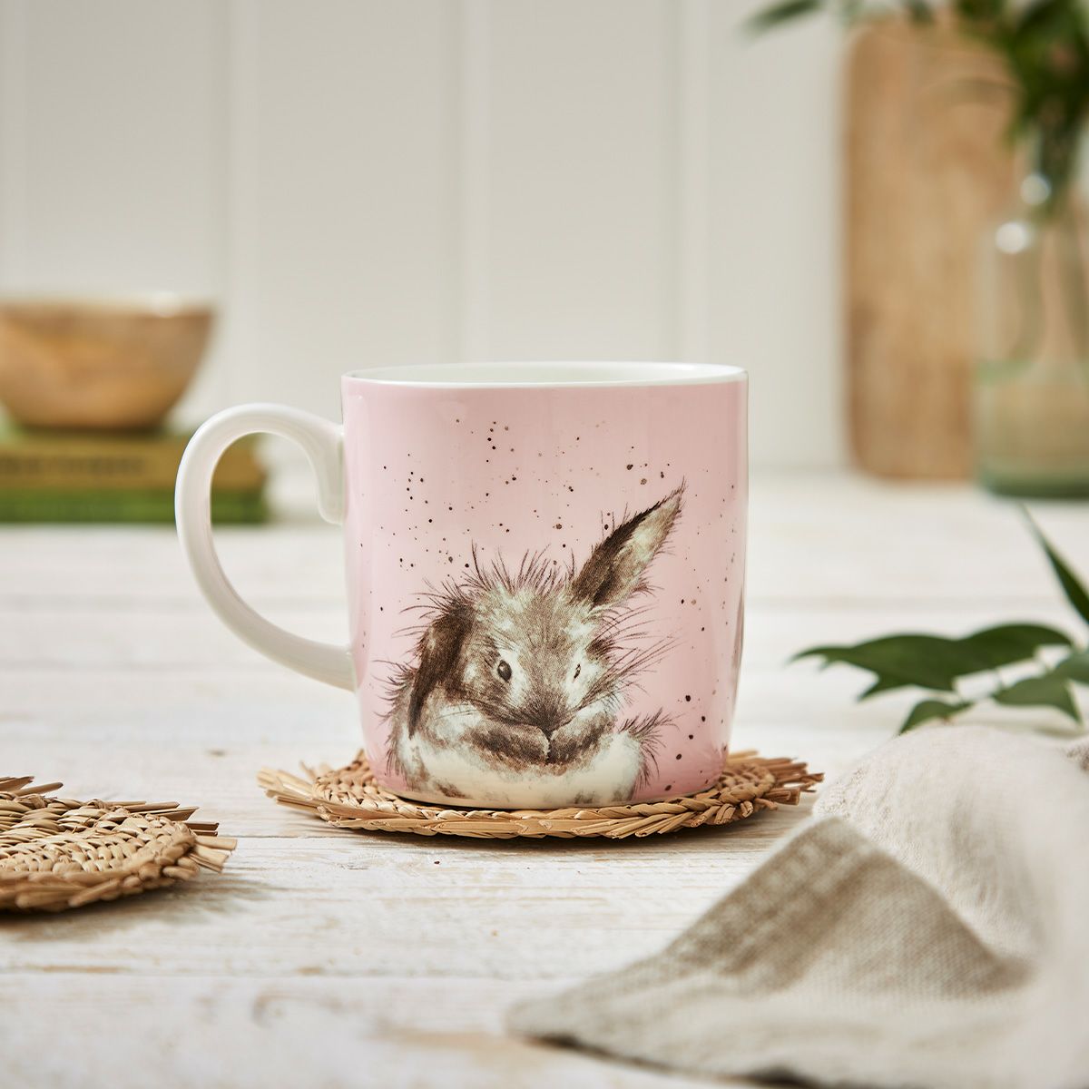 ロイヤル・ウースター レンデル ラージマグ／マグカップ 400ml Bathtime ウサギ
