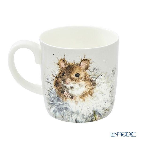 ロイヤル・ウースター レンデル ラージマグ／マグカップ 400ml Dandelion ネズミ