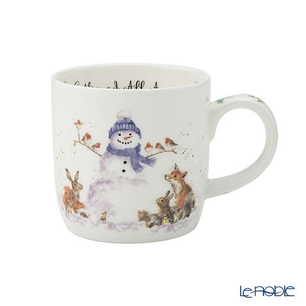 ロイヤル・ウースター レンデル クリスマスコレクション マグカップ 310ml スノーマン Gathered All Around