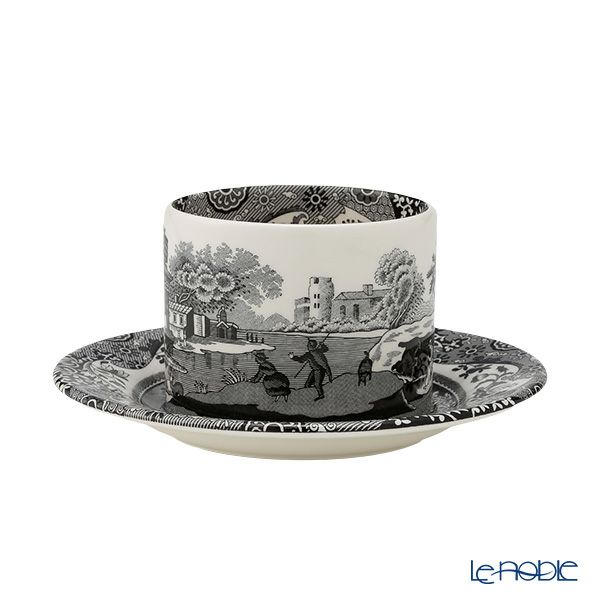 スポード ブラックイタリアン ティーカップ＆ソーサー 280ml