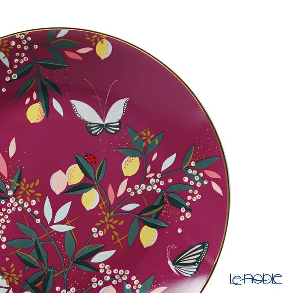 ポートメリオン サラミラーロンドン オーチャードコレクション プレート 20cm モーヴ