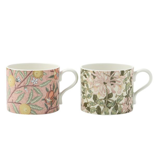 スポード ウィリアムモリス パステル フルーツ／ハニーサックル マグカップ ペア 340ml