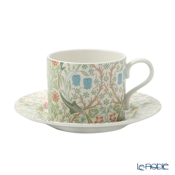 スポード ウィリアムモリス パステル ブラックトーン ティーカップ＆ソーサー 280ml