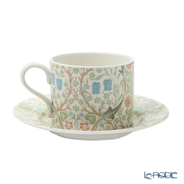 スポード ウィリアムモリス パステル ブラックトーン ティーカップ＆ソーサー 280ml