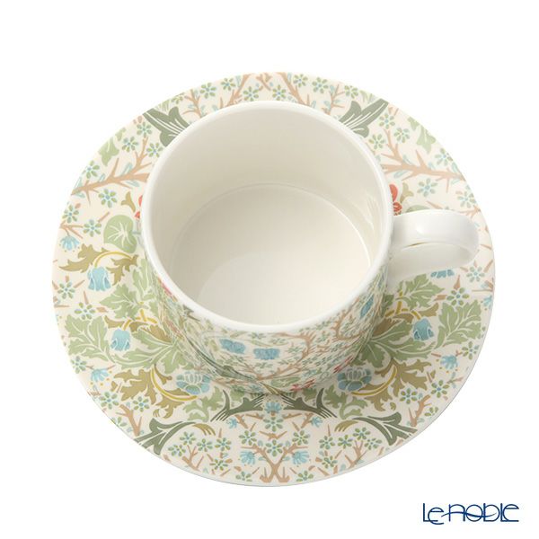 スポード ウィリアムモリス パステル ブラックトーン ティーカップ＆ソーサー 280ml