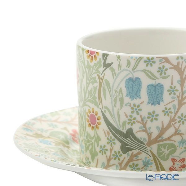 スポード ウィリアムモリス パステル ブラックトーン ティーカップ＆ソーサー 280ml