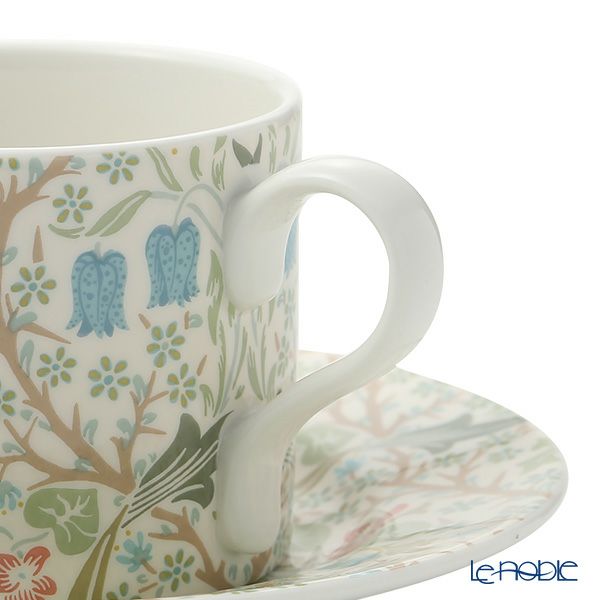 スポード ウィリアムモリス パステル ブラックトーン ティーカップ＆ソーサー 280ml