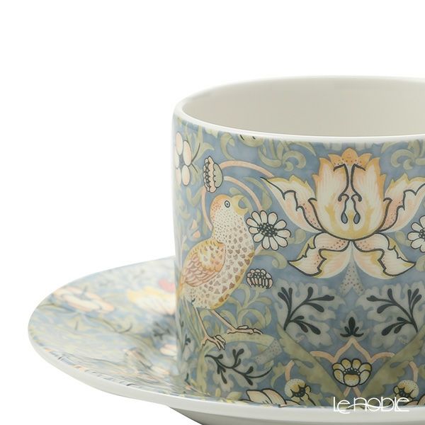 スポード ウィリアムモリス パステル いちご泥棒 ティーカップ＆ソーサー 280ml