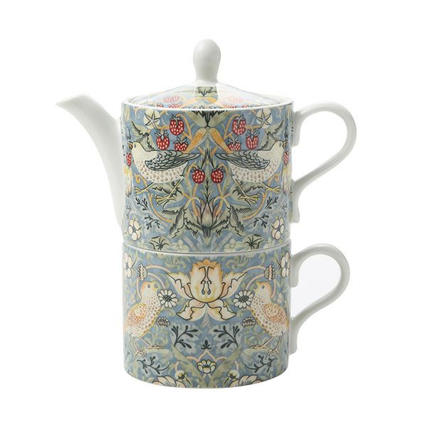 スポード ウィリアムモリス パステル いちご泥棒 ティーフォーワン ティーカップ＆ティーポット 280ml