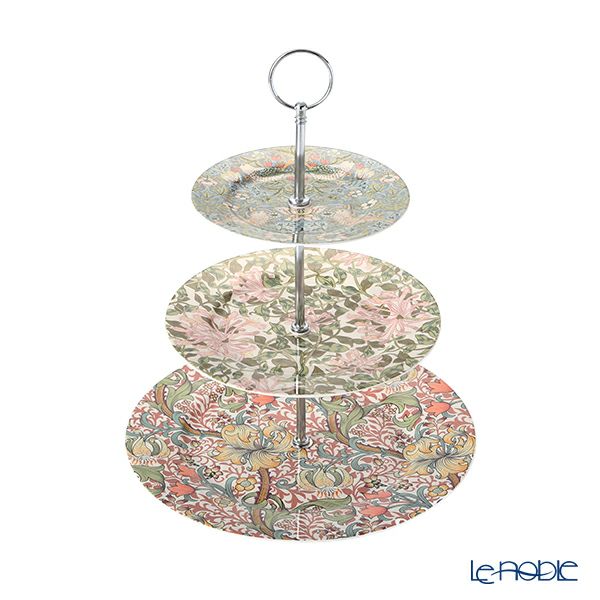 スポード ウィリアムモリス パステル 3段ケーキスタンド【組立式】
