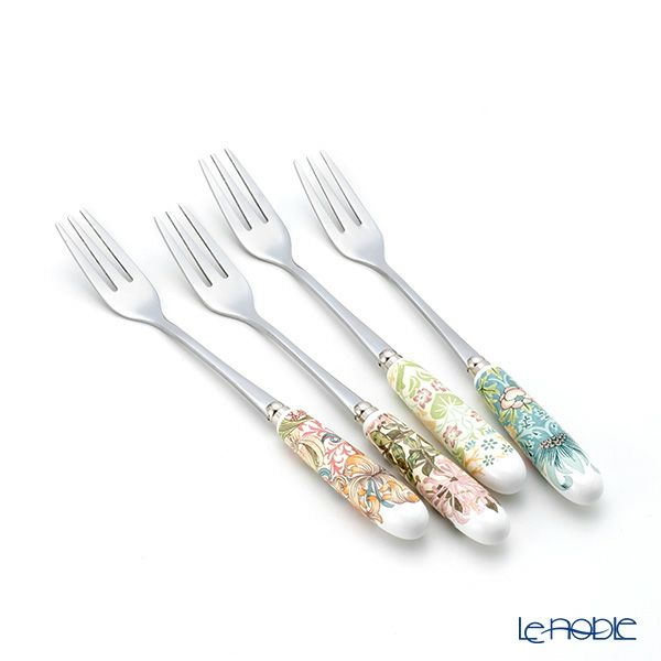 スポード ウィリアムモリス パステル ペストリーフォーク 15cm 4本セット（4pcs）