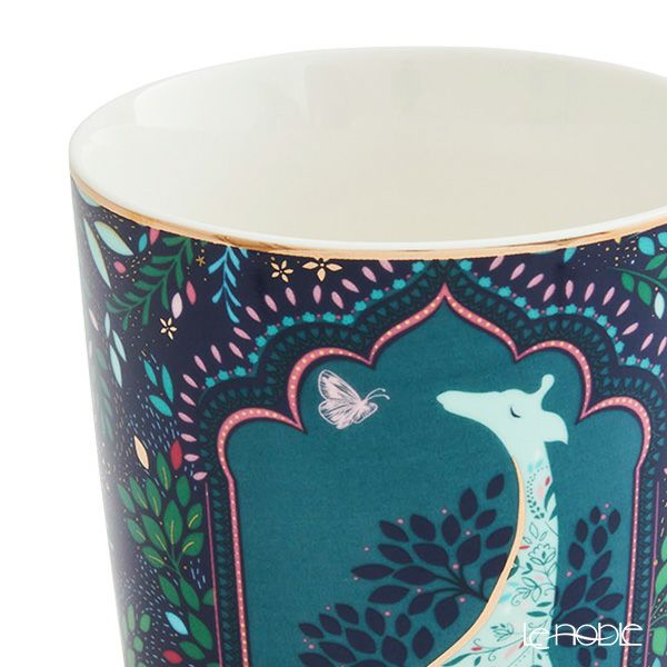 ポートメリオン サラミラーロンドン インディアコレクション マグカップ 340ml ミッドナイトブルー