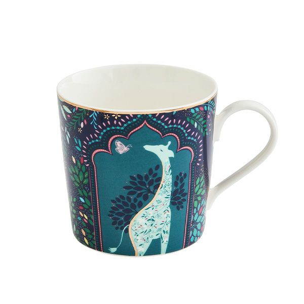 ポートメリオン サラミラーロンドン インディアコレクション マグカップ 340ml ミッドナイトブルー