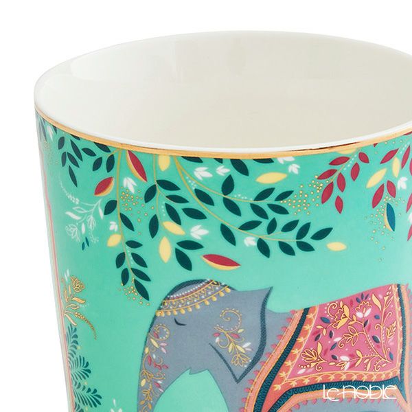 ポートメリオン サラミラーロンドン インディアコレクション マグカップ 340ml ライトジェイド