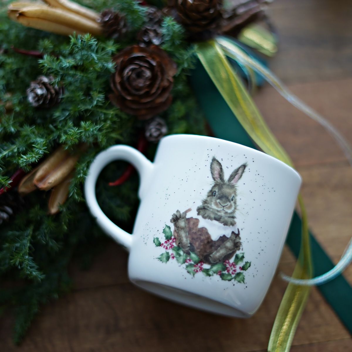 ロイヤル・ウースター レンデル マグカップ 310ml Merry Little Christmas ウサギ