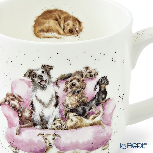 ロイヤル・ウースター レンデル マグカップ 310ml Movie Night イヌ