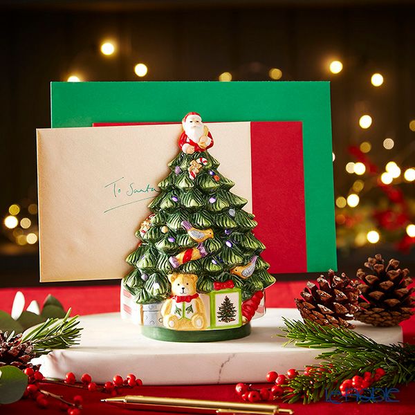 スポード クリスマスツリー カード＆ナプキンホルダー 18.6cm