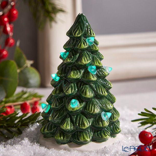 スポード クリスマスツリー ヴィレッジ LED ツリー センターピース 10cm