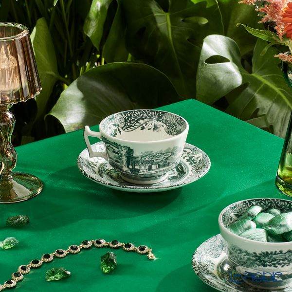 スポード グリーンイタリアン ティーカップ＆ソーサー 200ml