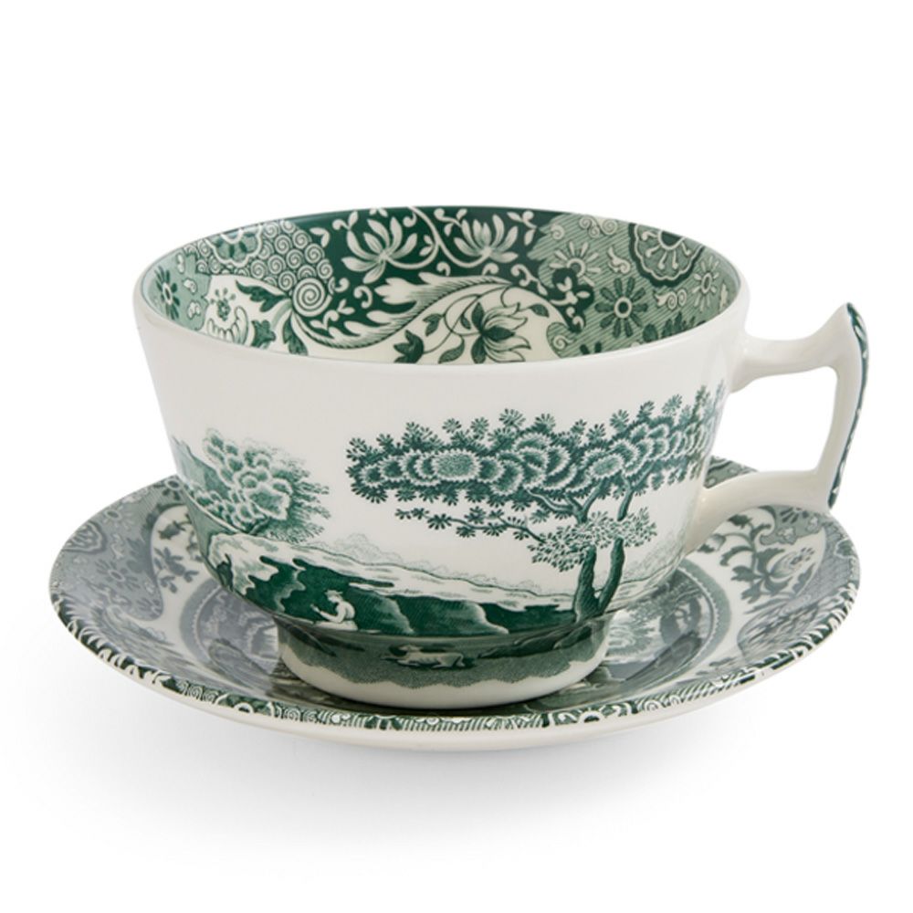 スポード グリーンイタリアン ティーカップ＆ソーサー 200ml