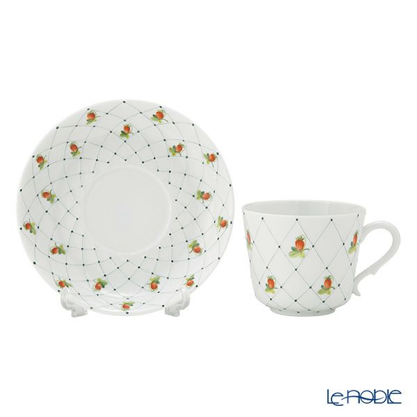 ヘレンド RSFR-3 ティーカップ＆ソーサー ストロベリー 150ml 03949／03929