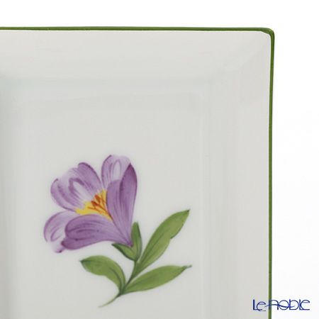 アウガルテン（AUGARTEN） ウィンナーフラワー（5089G） クロッカス 長方形皿 8×6.3cm（874）