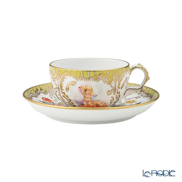 ヘレンド AGFL エンジェルイエロー ティーカップ＆ソーサー 150ml 03727-0-00