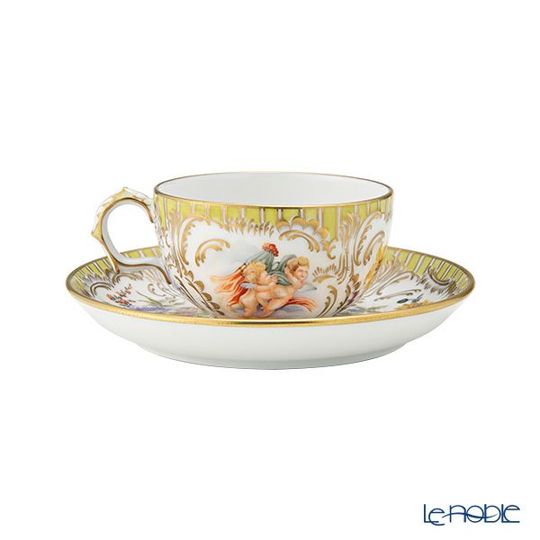 ヘレンド AGFL エンジェルイエロー ティーカップ＆ソーサー 150ml 03727-0-00