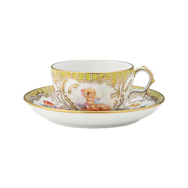 ヘレンド AGFL エンジェルイエロー ティーカップ＆ソーサー 150ml 03727-0-00