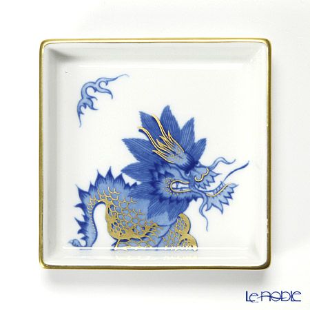 マイセン（Meissen） ドラゴン コバルトブルー 754090／44075 ディッシュ 4枚セット